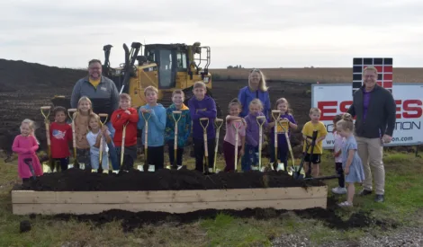 Students break ground on East Marshall elementary addition